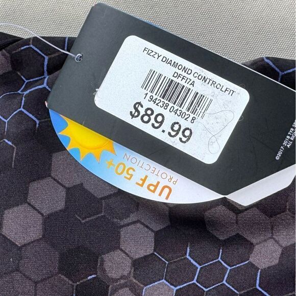 TYR Durafast Elite Women's Diamond Controlfit Swimsuit - Carbon Hex- 10 - NWT - Picture 16 of 16